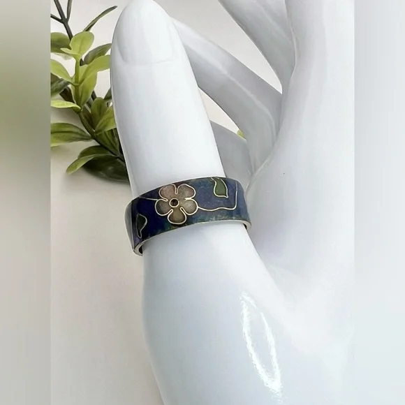 CLOISONNÉ RING - Picture 11 of 11